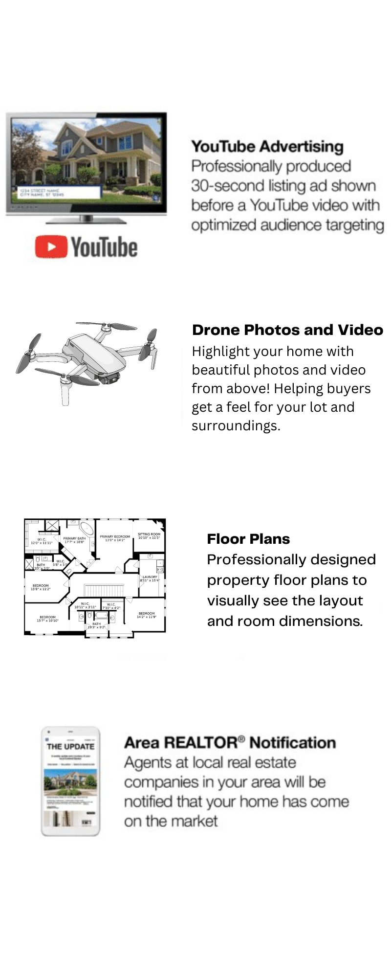 Highlight your home with beautiful photos and video from above! Helping buyers get a feel for your lot and surroundings.-2